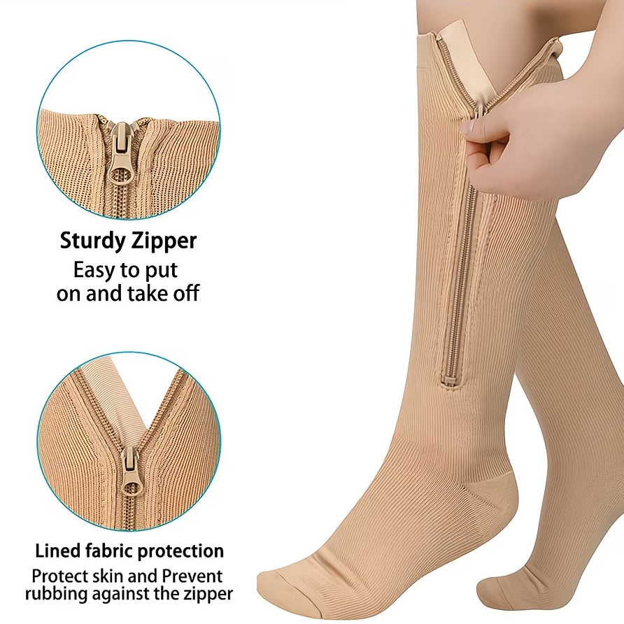 Zippered Compression Socks