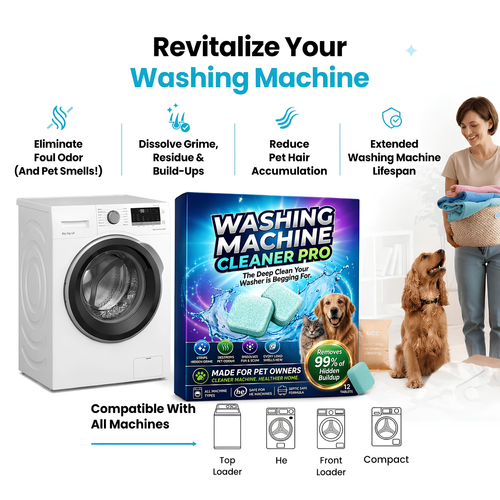 Deep-Cleaning Tablets for Washing Machines