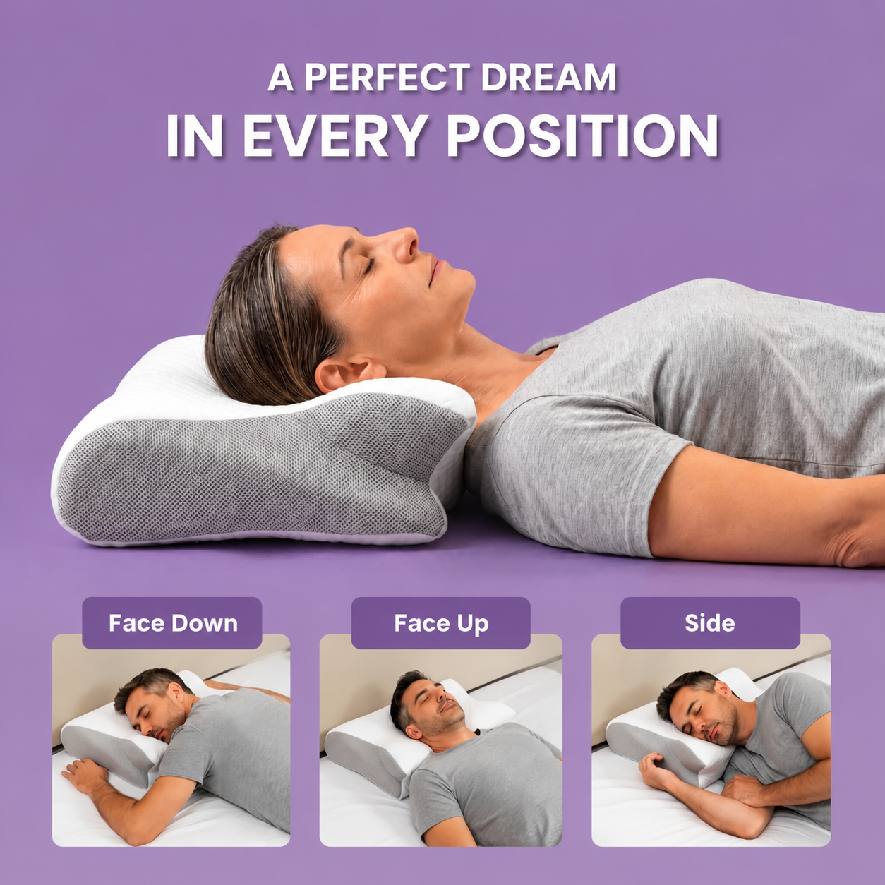 Ergonomic Memory Foam Pillow