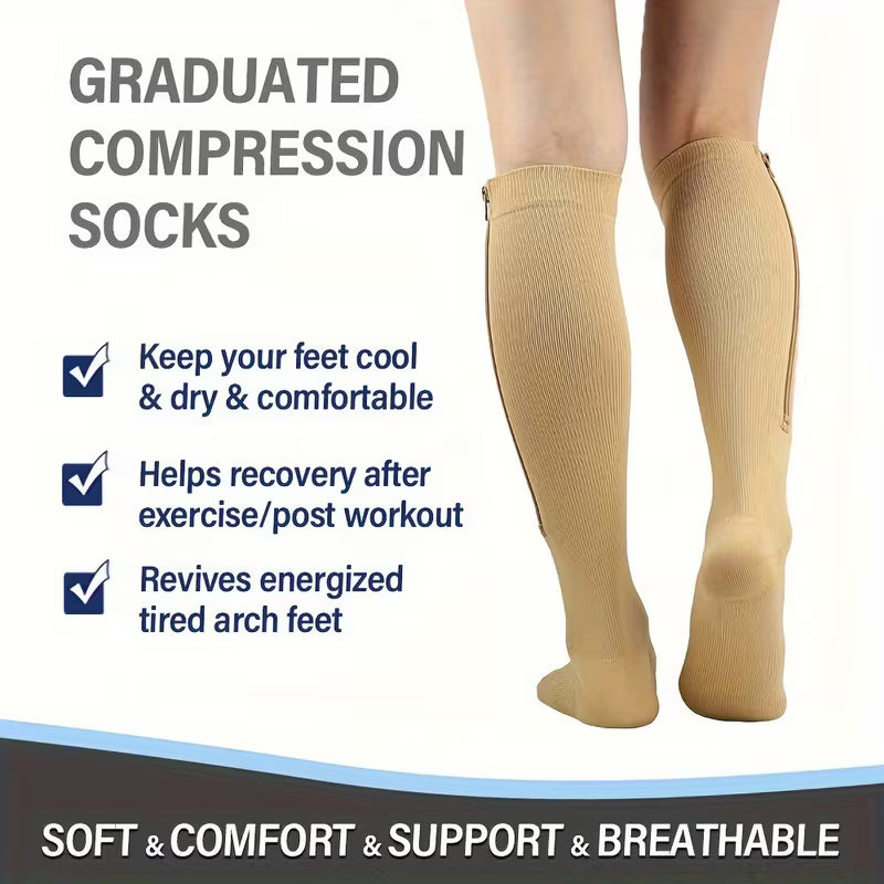 Zippered Compression Socks