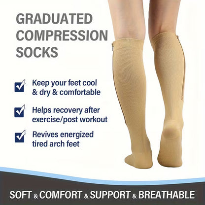 Zippered Compression Socks