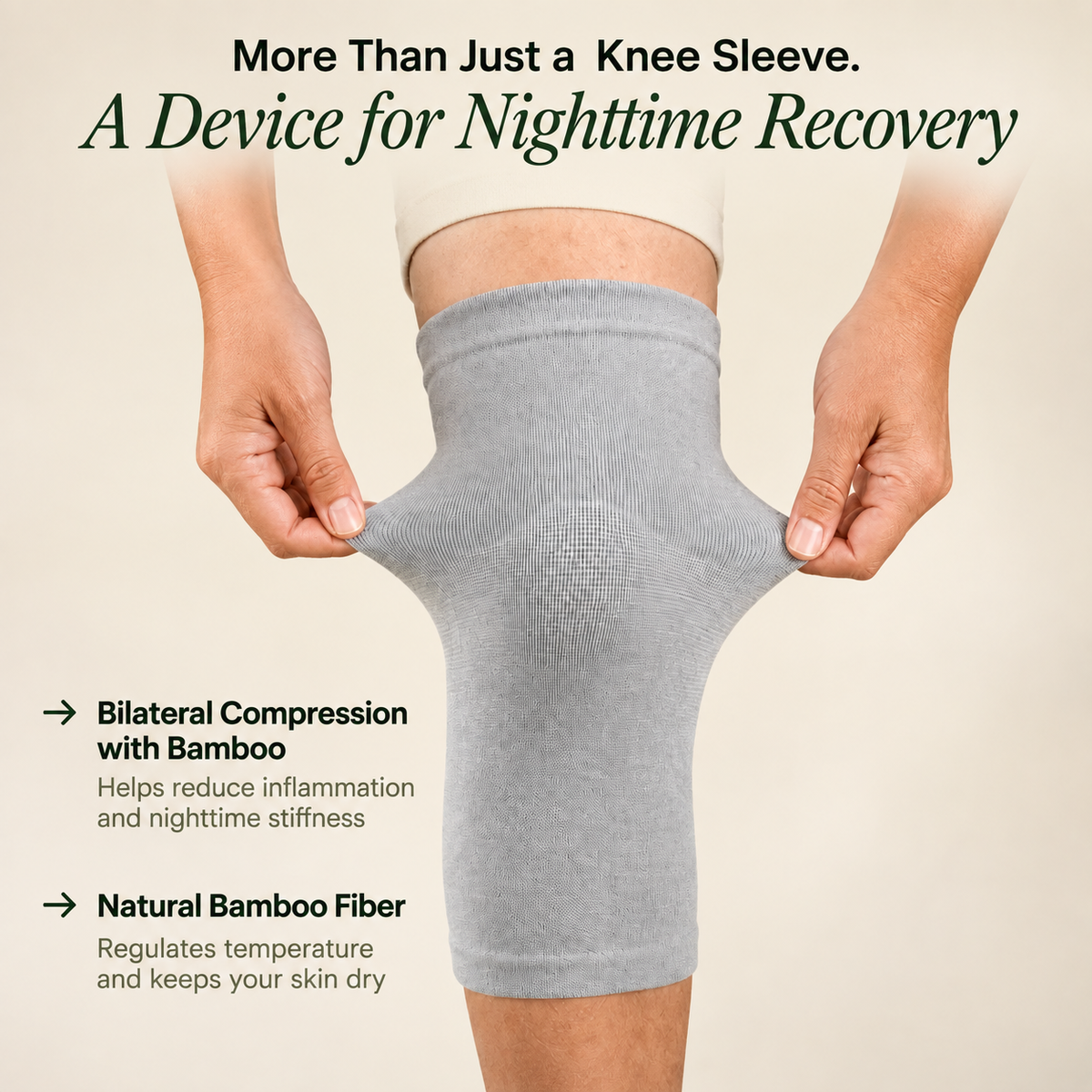 Premium Bamboo Knee Sleeve