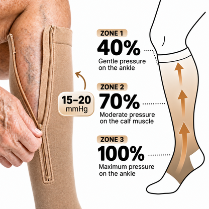 Zipper Compression Socks