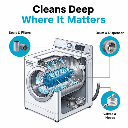 Deep-Cleaning Tablets for Washing Machines
