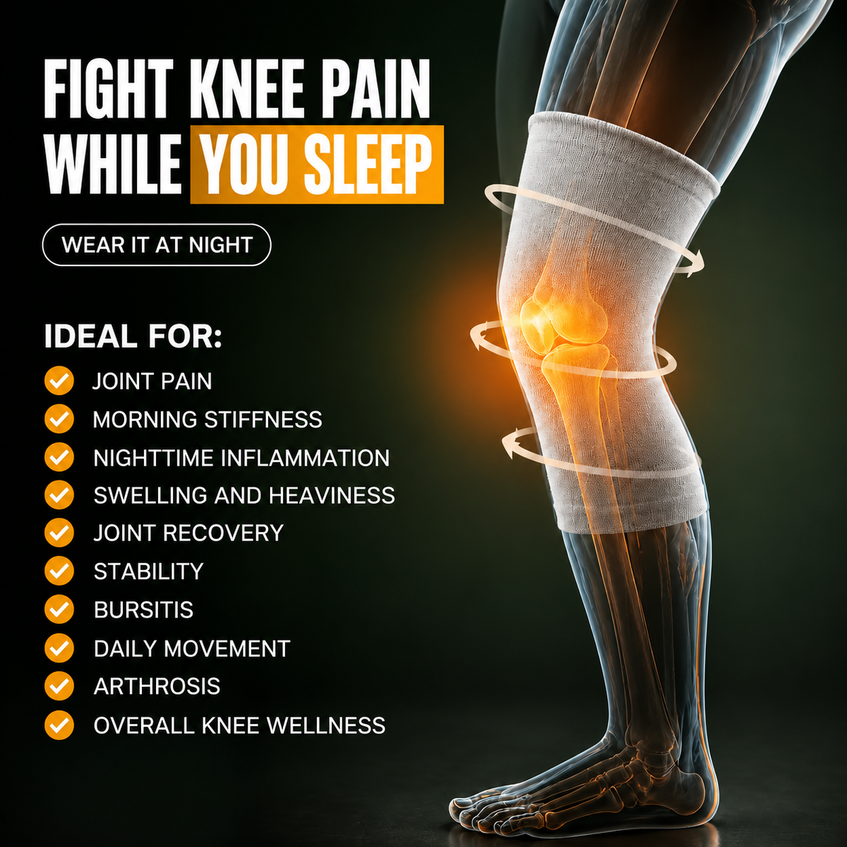 Premium Bamboo Knee Sleeve