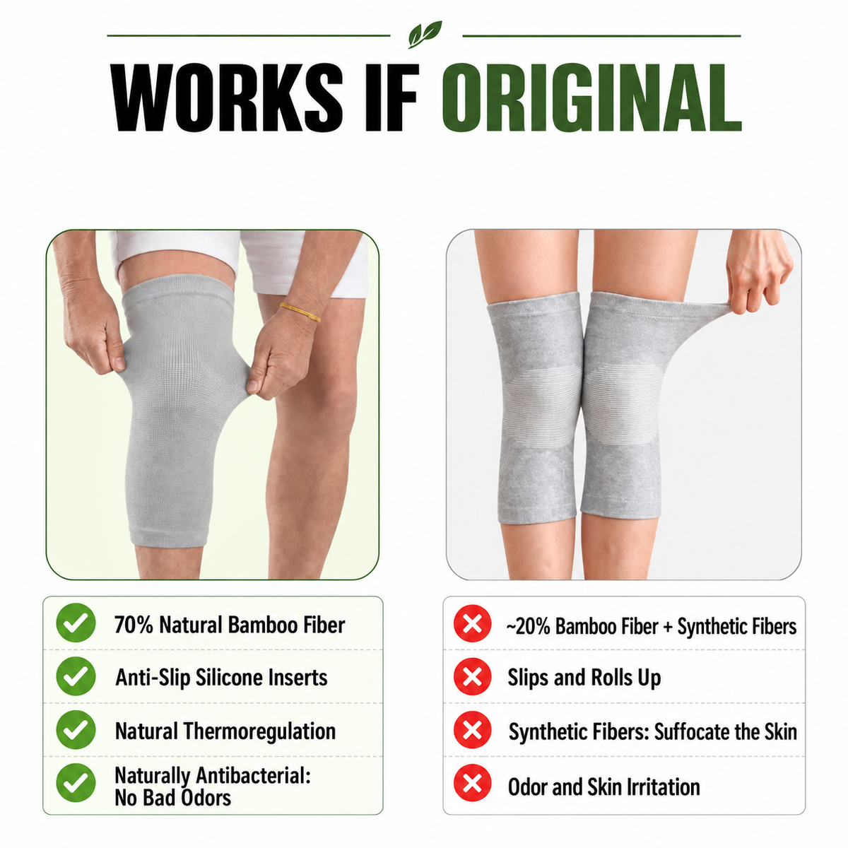 Premium Bamboo Knee Sleeve