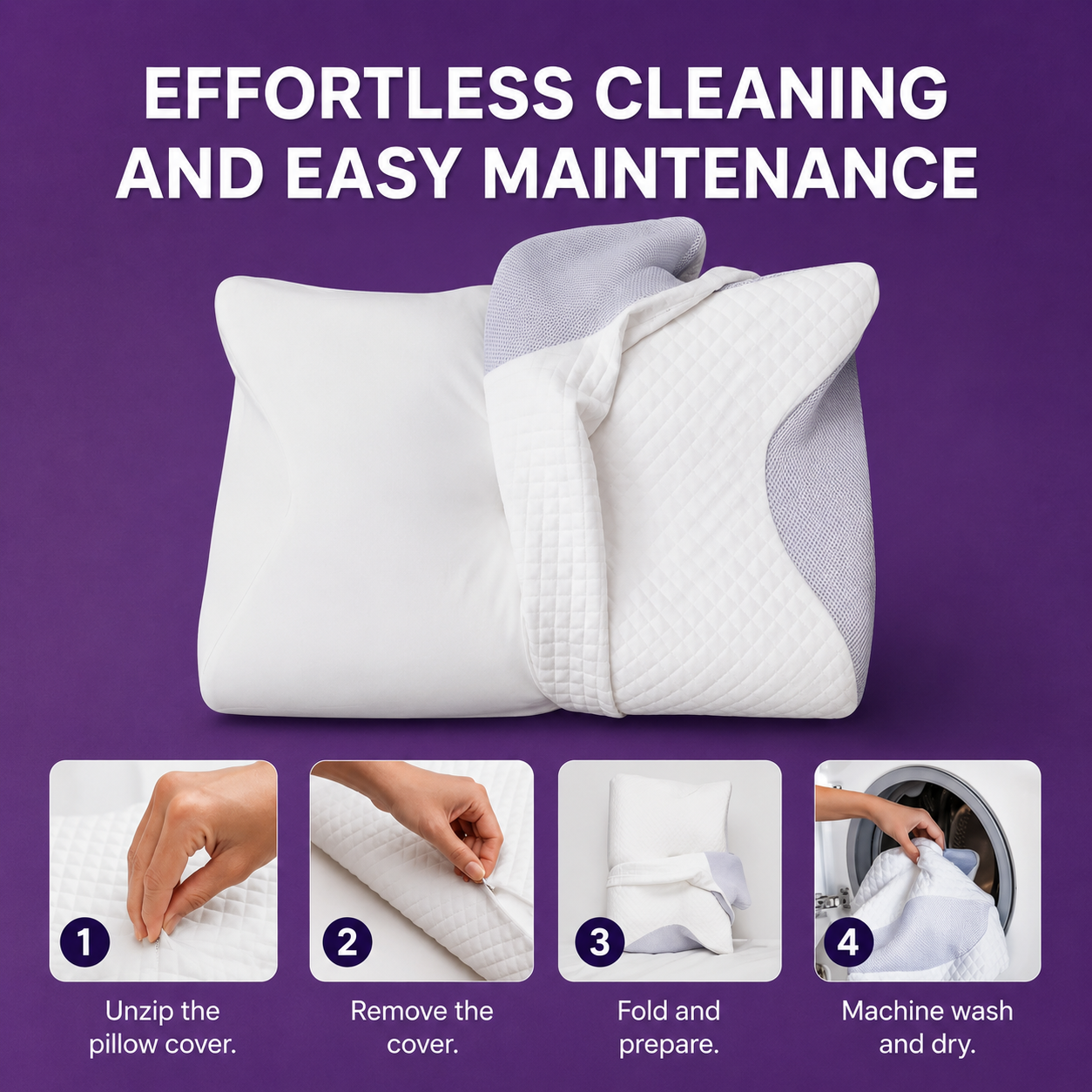 Ergonomic Memory Foam Pillow