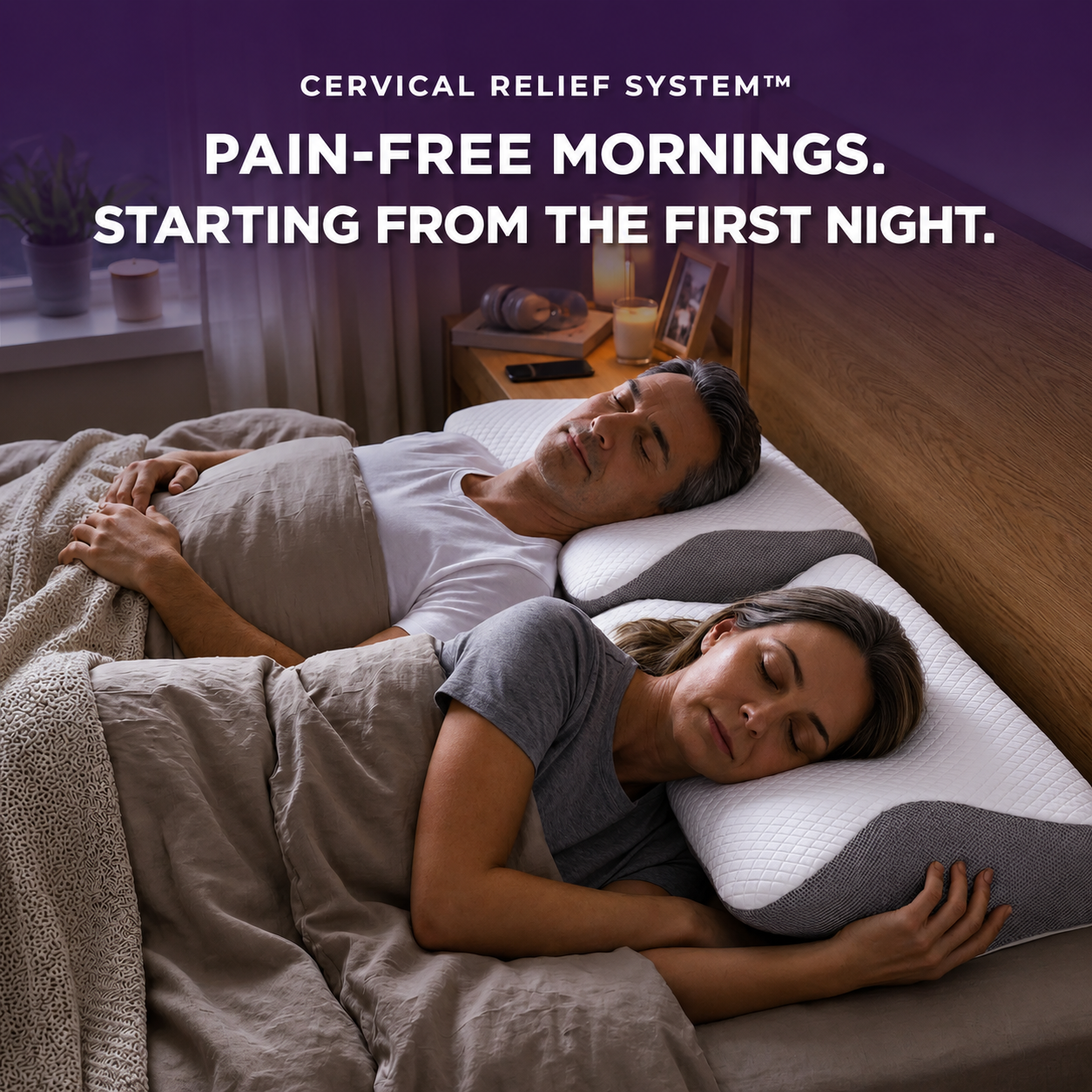 Ergonomic Memory Foam Pillow