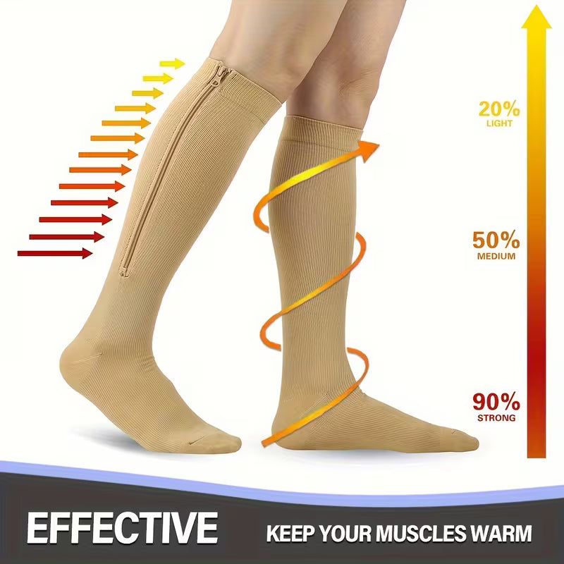 Zippered Compression Socks